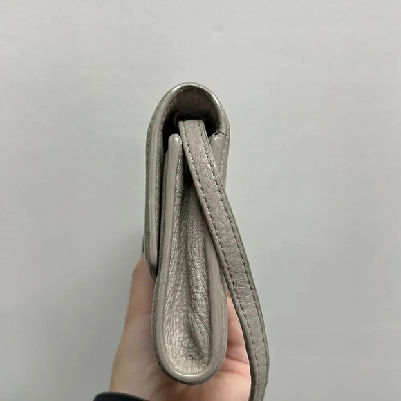 Tory Burch Robinson Concrete Leather Cross Body Wallet Convertible Clutch Purse - Picture 10 of 13